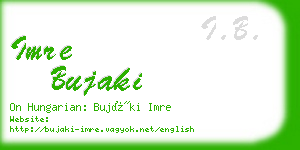 imre bujaki business card